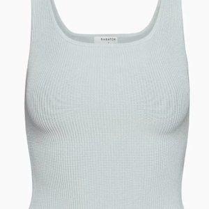 Babaton Sculpt Knit Squareneck Ribbed Tank